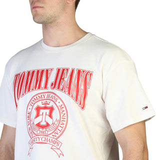 Tommy Hilfiger - 100% Cotton T-Shirt with Crest Logo