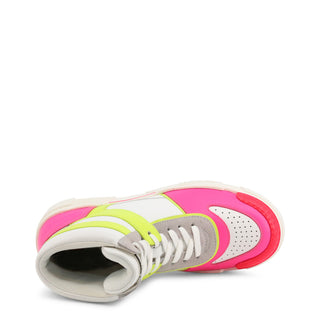 Love Moschino - Colorblock high-Top Sneakers with Chunky Platform Soles