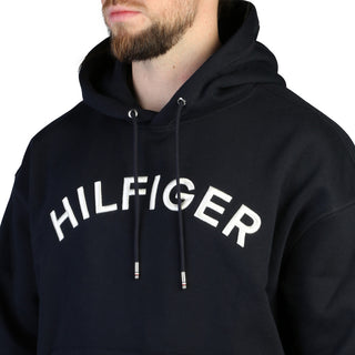 Tommy Hilfiger - hoodie with logo blue and light brown