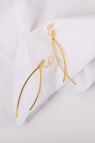 18K Gold Plated Clip-On Earrings