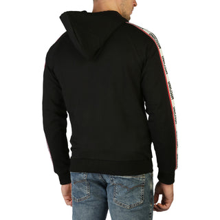Moschino - Zip-Up Hooded Sweatshirt with Logo Tape