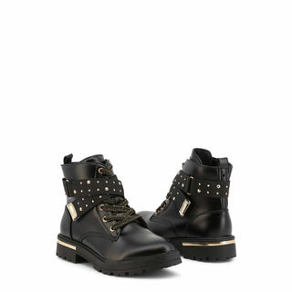 Shone - Black and Gold Studded Boots