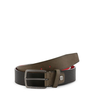 Sergio Tacchini - Two Toned Pinhole Leather Belt with Gunmetal Buckle