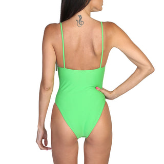 Moschino - one-pice swimsuit, neon green, pink