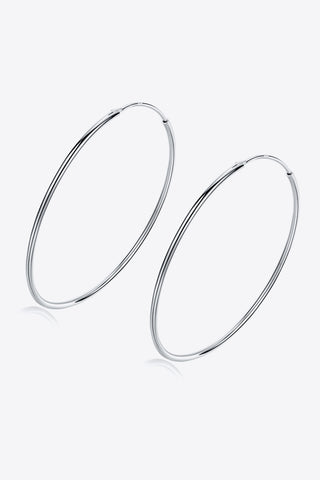 925 Sterling Silver Hoop Earrings