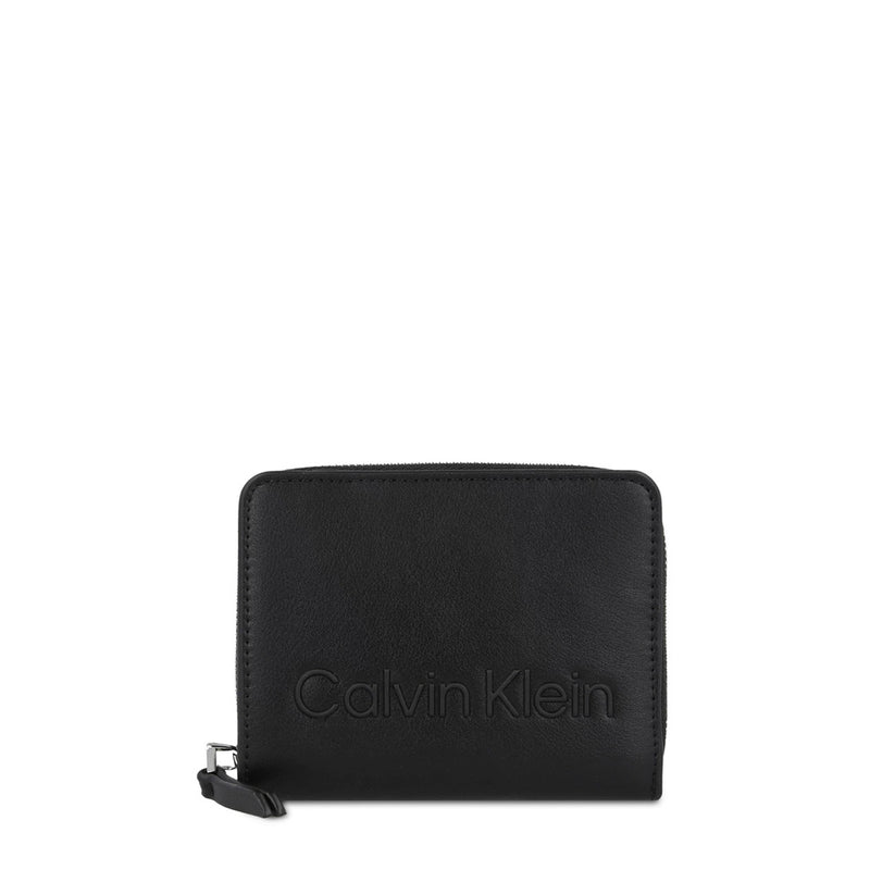 Calvin Klein - Synthetic Leather Bifold Wallet with Zipped Compartment