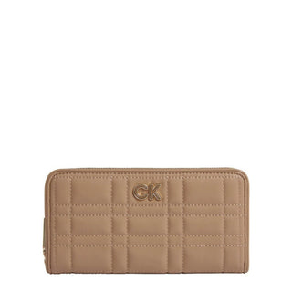 Calvin Klein - Synthetic Leather Continental Wallet with Embroidery Pattern