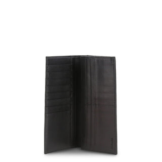 Armani Jeans - Black Leather Wallet With Embossed Logo