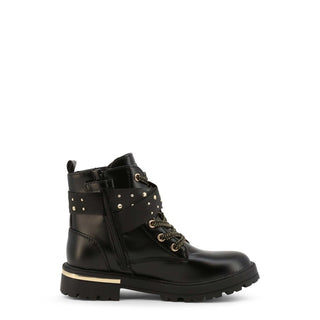 Shone - Black and Gold Studded Boots