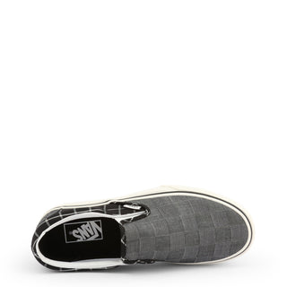 Vans - Plaid Slip-On Sneakers with Platform Sole