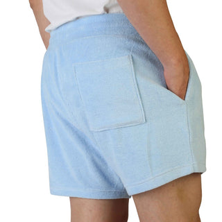 Tommy Hilfiger - Elasticized Tie Waist Light Blue Shorts with Logo