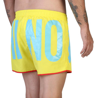 Moschino - swim trunks, bright yellow with logo