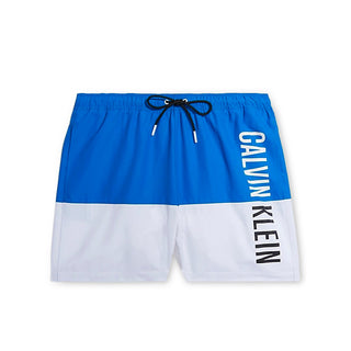 Calvin Klein - - swim trunks blue and white with logo