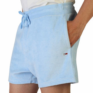 Tommy Hilfiger - Elasticized Tie Waist Light Blue Shorts with Logo