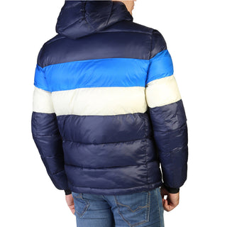 Alessandro Dell'Acqua - Striped Nylon Puffer Jacket with Hood