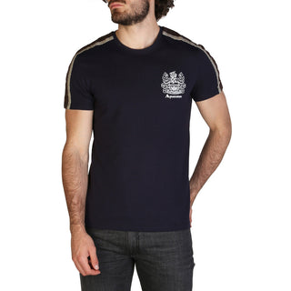 Aquascutum - Short-Sleeved Cotton T-Shirt with Logo Print