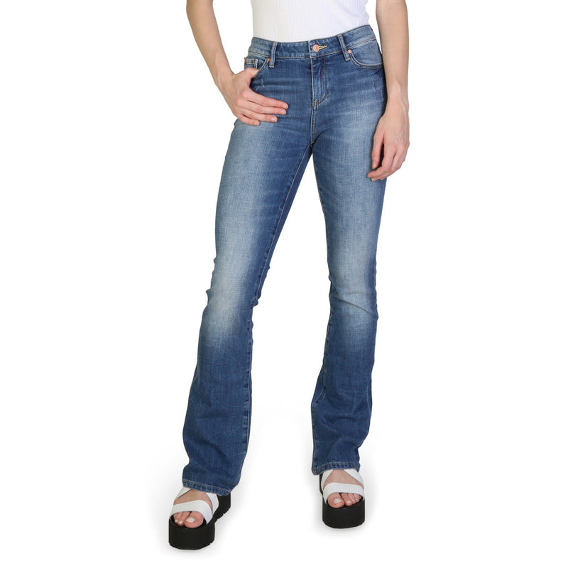 Armani Exchange - Flare Cut Mid-Rise Blue Jeans