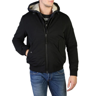 Armani Exchange - Padded Cotton-Blend Bomber Jacket with Removable Hood