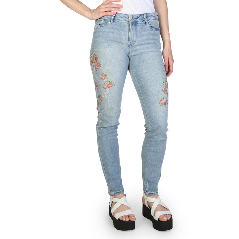 Armani Exchange - Slim Fit Low-Rise Light Blue Jeans