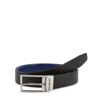 Bikkembergs - Reversible Italian Leather Belt with Silver Hardware