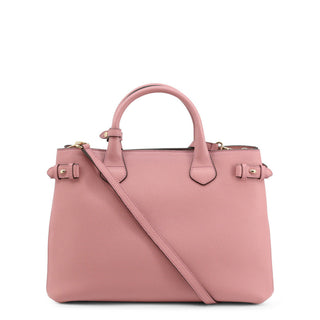 Burberry - Pink Leather Handbag with Golden Hardware