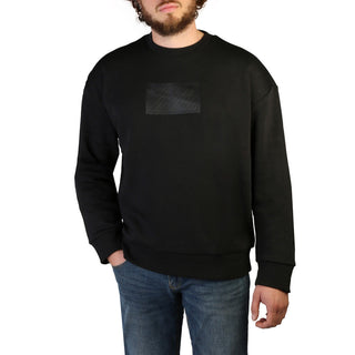 Calvin Klein - Cotton-Fleeced Long-Sleeved Grey Sweatshirt with Logo