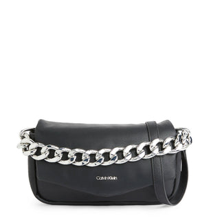 Calvin Klein - Flap Crossbody Bag with Silver Chain Strap