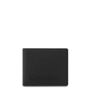 Calvin Klein - Synthetic Leather Bifold Wallet with Embossed Logo