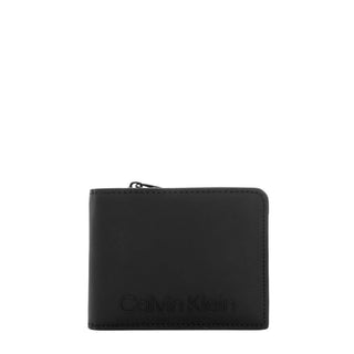 Calvin Klein - Synthetic Leather Bifold Wallet with Zipped Coin Compartment