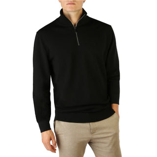 Calvin Klein - Woolen Turtleneck Sweater with Half Zip & Long-Sleeves