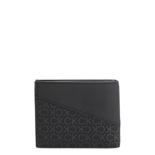 Calvin Klein - black classic wallet with logo and pattern