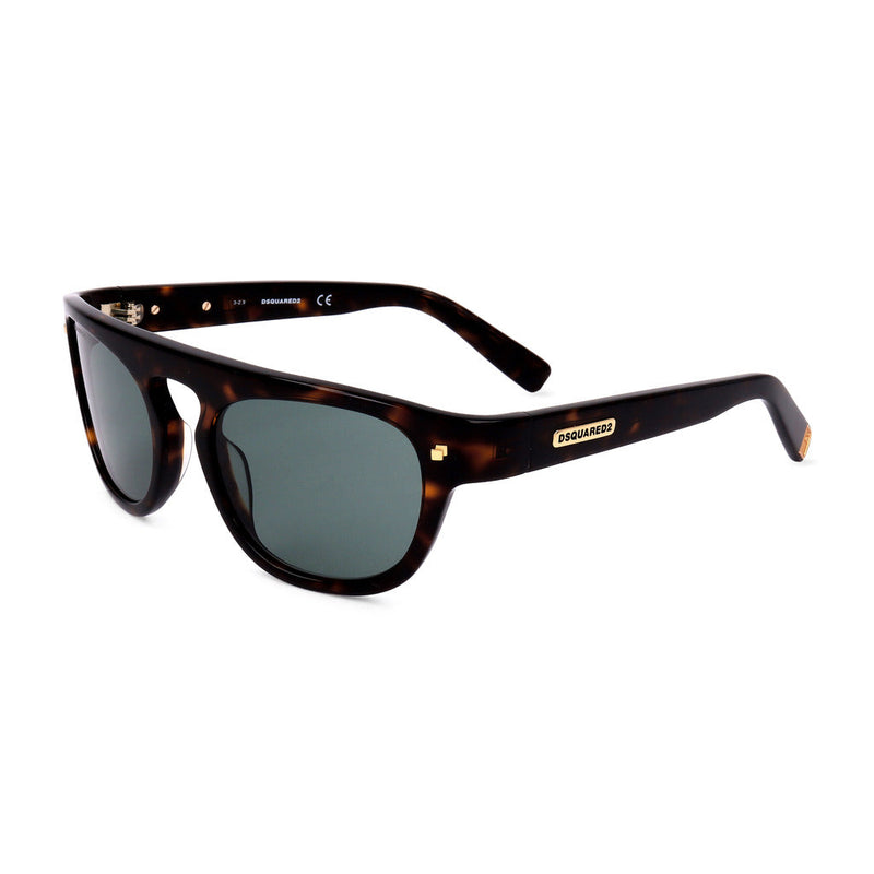 Dsquared2 - Square Tortoiseshell Sunglasses with Dark Gray Lenses