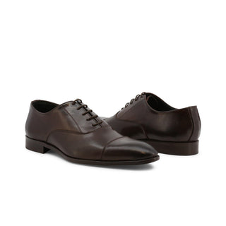 Duca di Morrone - Elio-Pelle - All Leather Laced Shoes With Pointed Toe