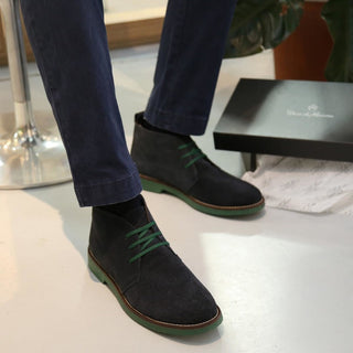 Duca di Morrone - Juri-Cam - Suede Laced Shoes With Leather Lining