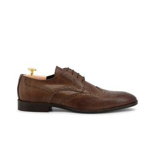 Duca di Morrone - Valerio-Pelle - All Leather Laced Shoes With Pointed Toe