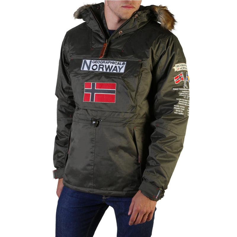 Geographical Norway - Barman Padded and Hooded Jacket with Logo