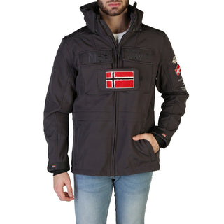 Geographical Norway - Target-Zip - Fleeced Jacket with Removable Hood & Branding