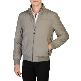 Geox - Lined Bomber Jacket with Ribbed Hems