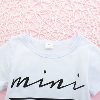 Girls MINI BOSS Graphic Tee and Skirt Set