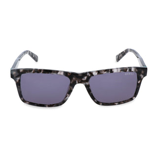 Guess - 54mm Gray Tortoiseshell Rectangle Sunglasses with Gray Lenses