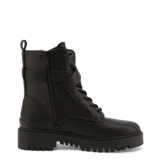 Guess - Strapped Leather Combat Ankle Boots
