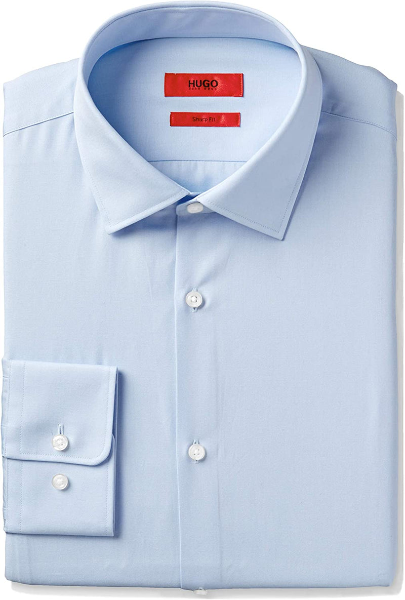 Hugo Boss - Cotton Button-Down Dress Shirt with Spread Collar