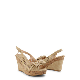Laura Biagiotti - Hollowed-Out Wedges with Slingback Straps