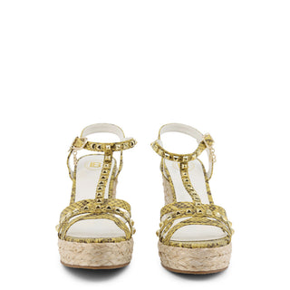 Laura Biagiotti - Snakeskin Pattern and Studded Wedges