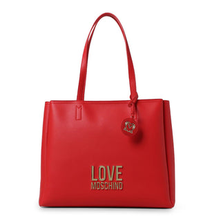 Love Moschino - Black Shopping Bag with Golden Logo