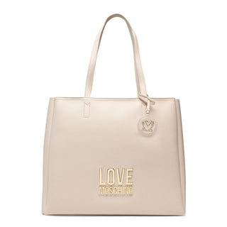 Love Moschino - Black Shopping Bag with Golden Logo