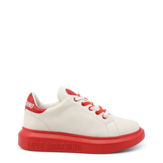 Love Moschino - Colorblock Leather Sneakers with Platform Soles