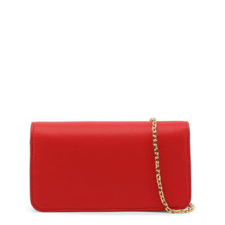 Love Moschino - Flap Clutch with Golden Logo and Chain Strap