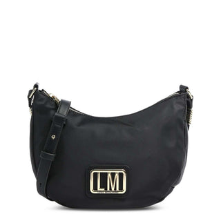Love Moschino - Half-Moon Shoulder Bag with Golden Front Logo