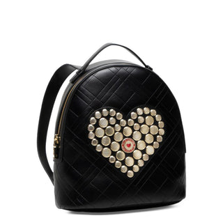 Love Moschino - Petite Quilted Backpack with Studded Heart Detail